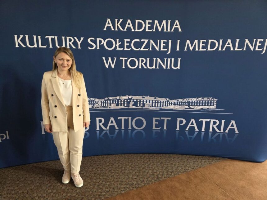 Nailya Demirdogen w AKSiM czerwiec 2025 fot. AKSiM ERASMUS+ 14 Nailya Demirdogen w murach toruńskiej Akademii