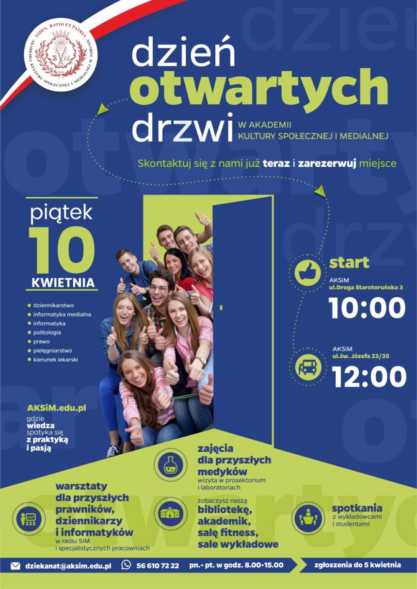 Otwórz drzwi na studia w AKSiM