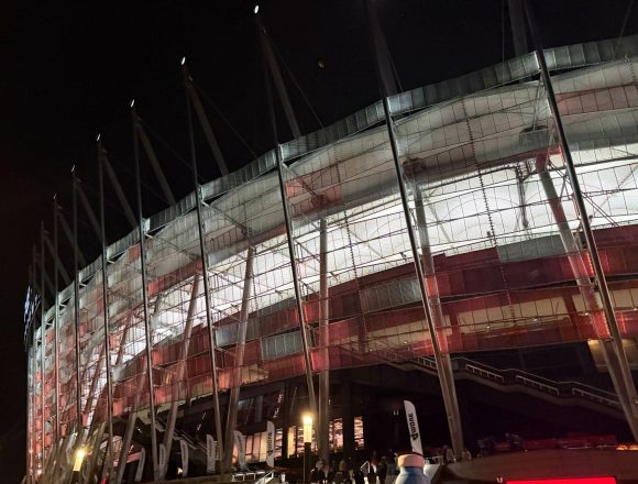 Studenci AKSiM na meczu Polska – Albania