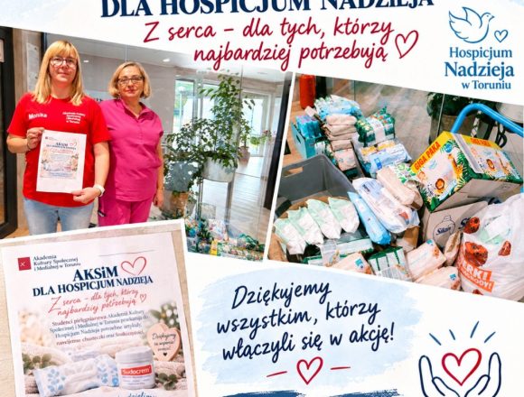 💙 Studenci pielęgniarstwa z sercem dla Hospicjum „Nadzieja” w Toruniu! 💙